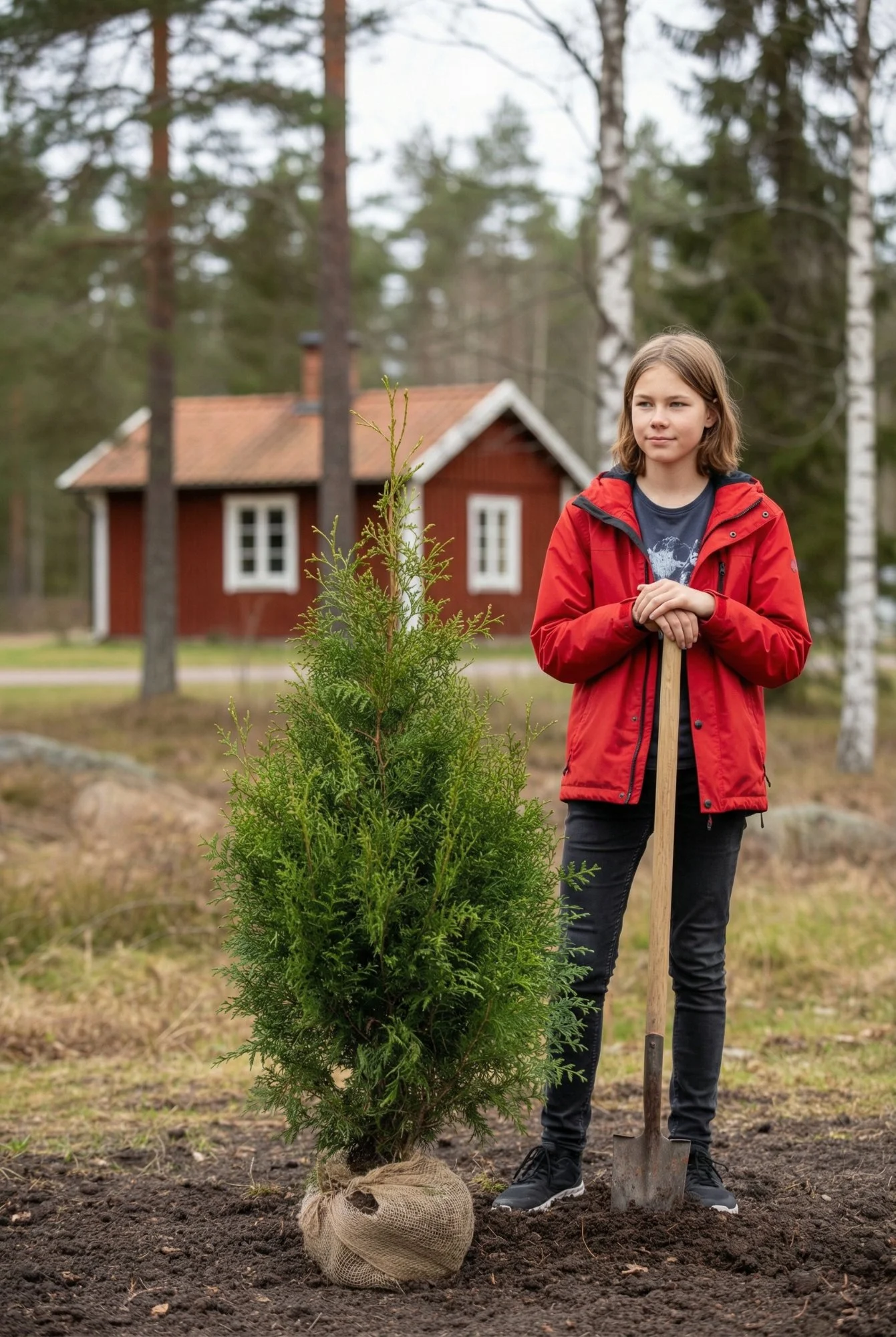 Thuja Brabant häck Geniuspack med rotklump 80-120cm - Ger omedelbar insynsskydd