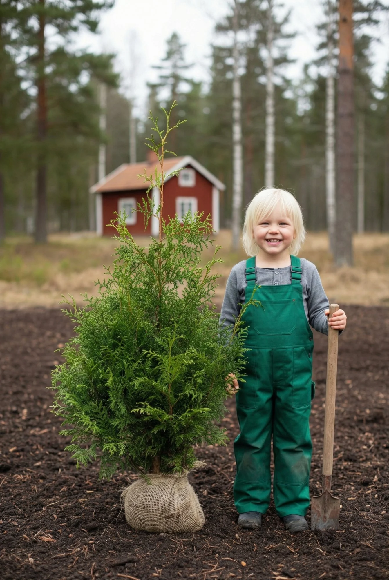 Thuja Brabant häck Geniuspack med rotklump 40-80cm - Ger omedelbar insynsskydd