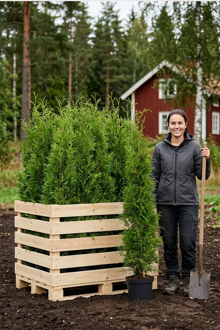 Thuja Brabant Kruka 120-160cm - Bild 2