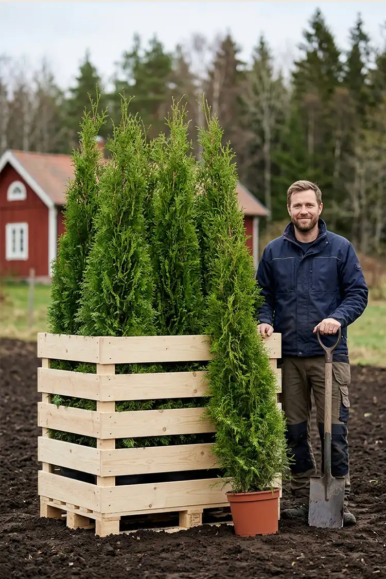 Thuja Brabant Kruka 160-200cm - Bild 2