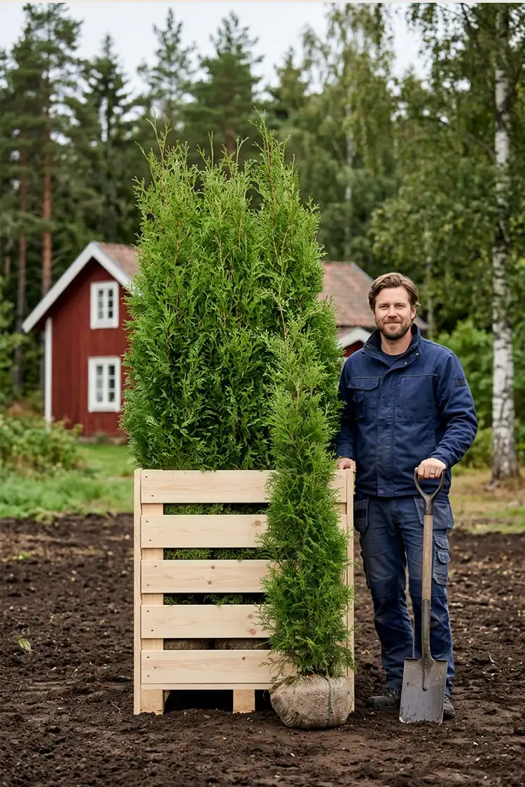 Thuja Brabant Rotklump 160-200cm - Bild 2