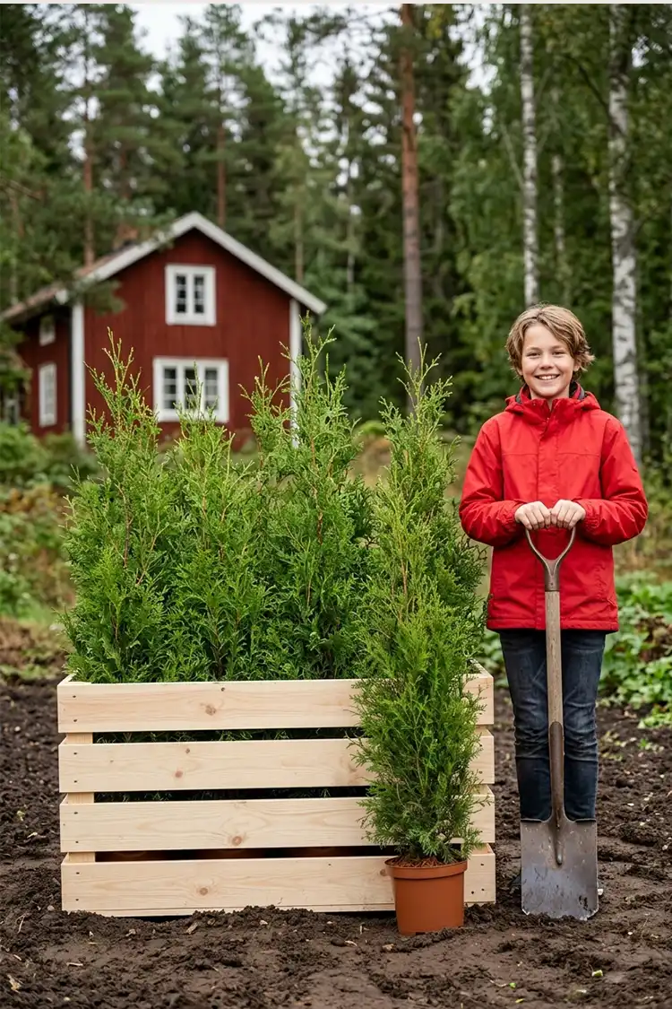 Thuja King of Brabant Kruka 80-120cm - Bild 2