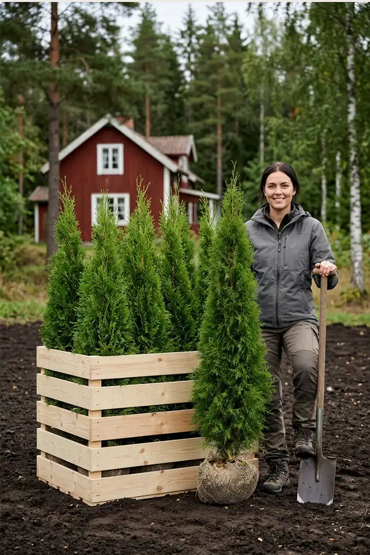 Thuja Smaragd Rotklump 120-160cm - Bild 2