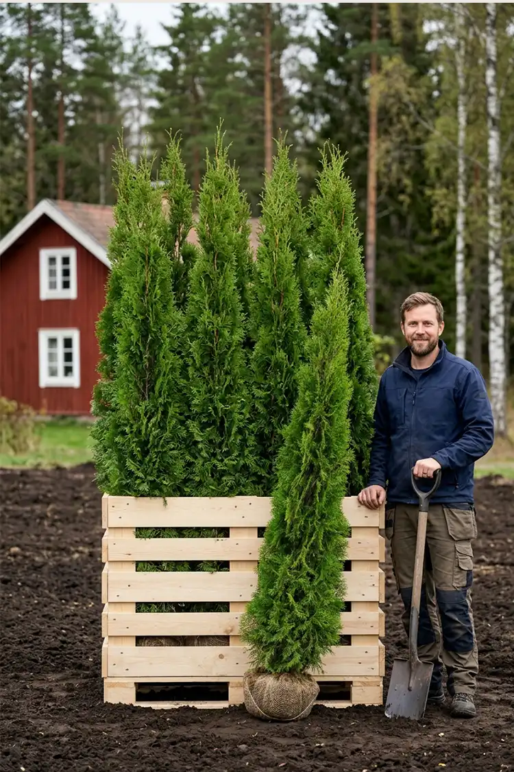 Thuja Smaragd Rotklump 160-200cm - Bild 2