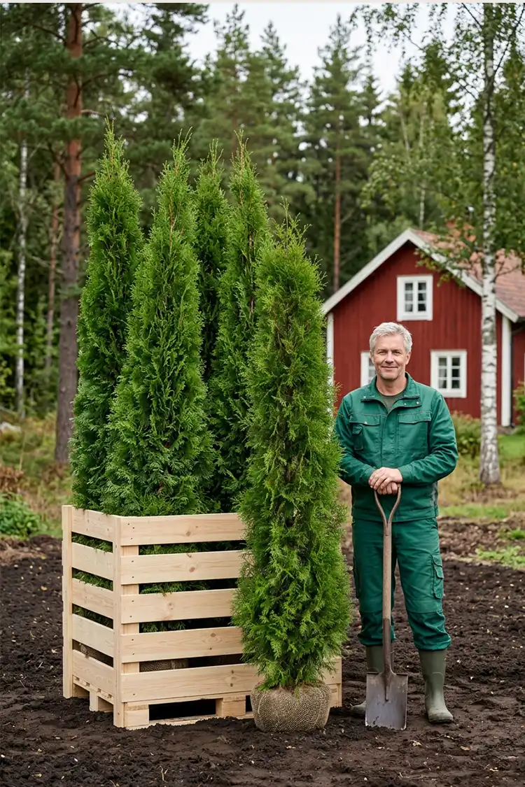 Thuja Smaragd Rotklump 200-240cm - Bild 2