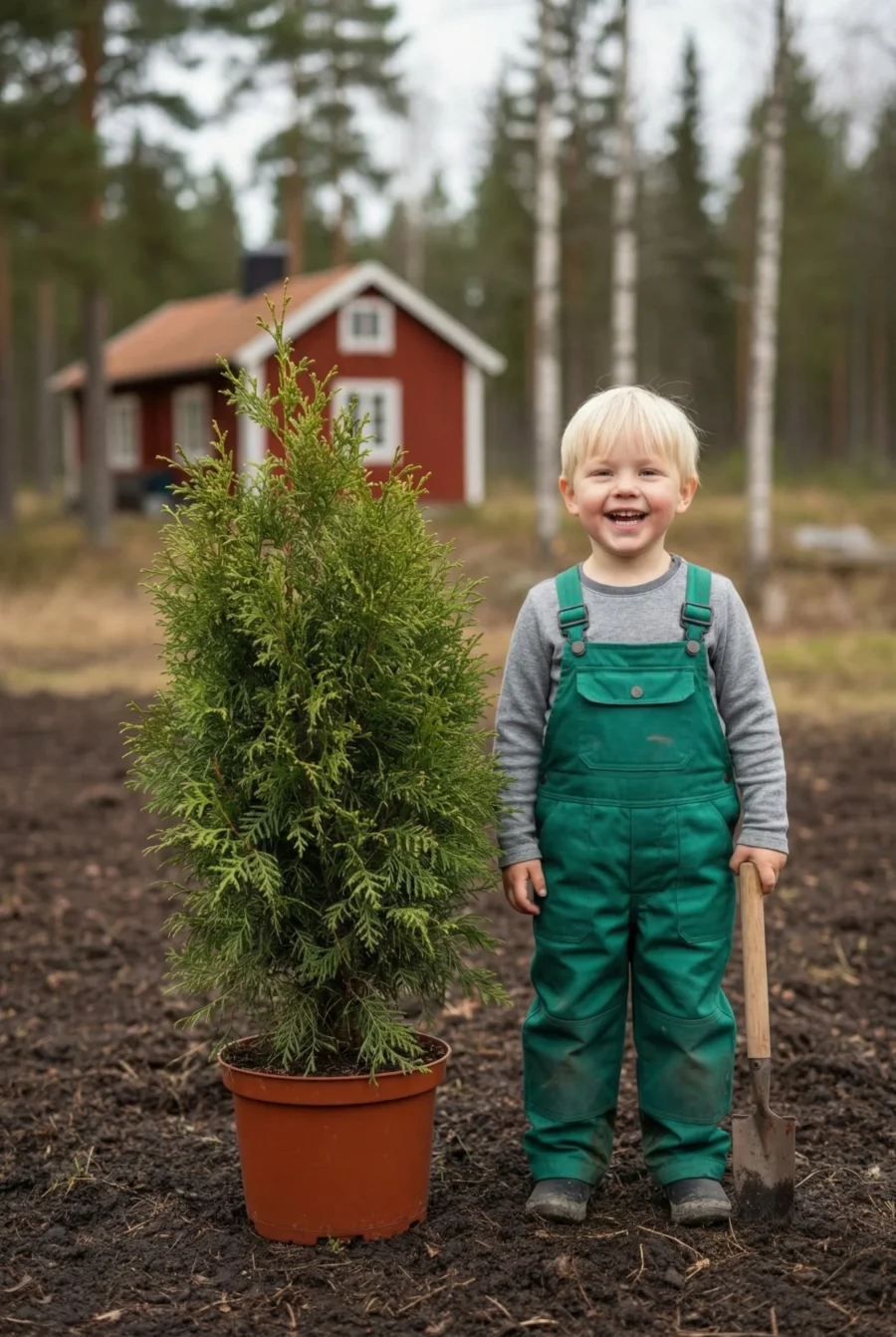 Thuja Brabant häck Genius Pack i kruka 60-100cm - Ger omedelbar insynsskydd