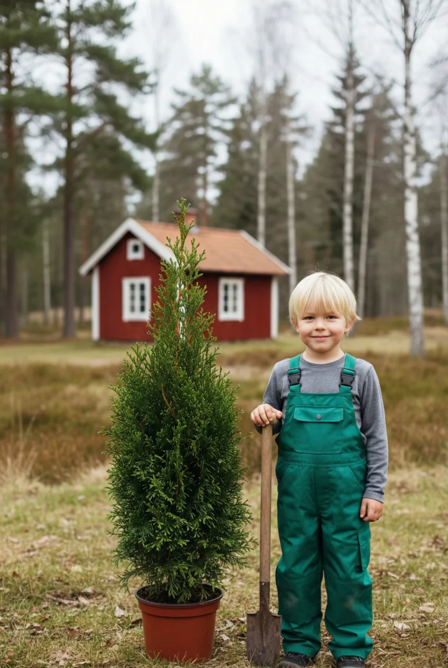 Thuja King of Brabant häck Genius Pack i kruka 60-100cm - Ger omedelbar insynsskydd