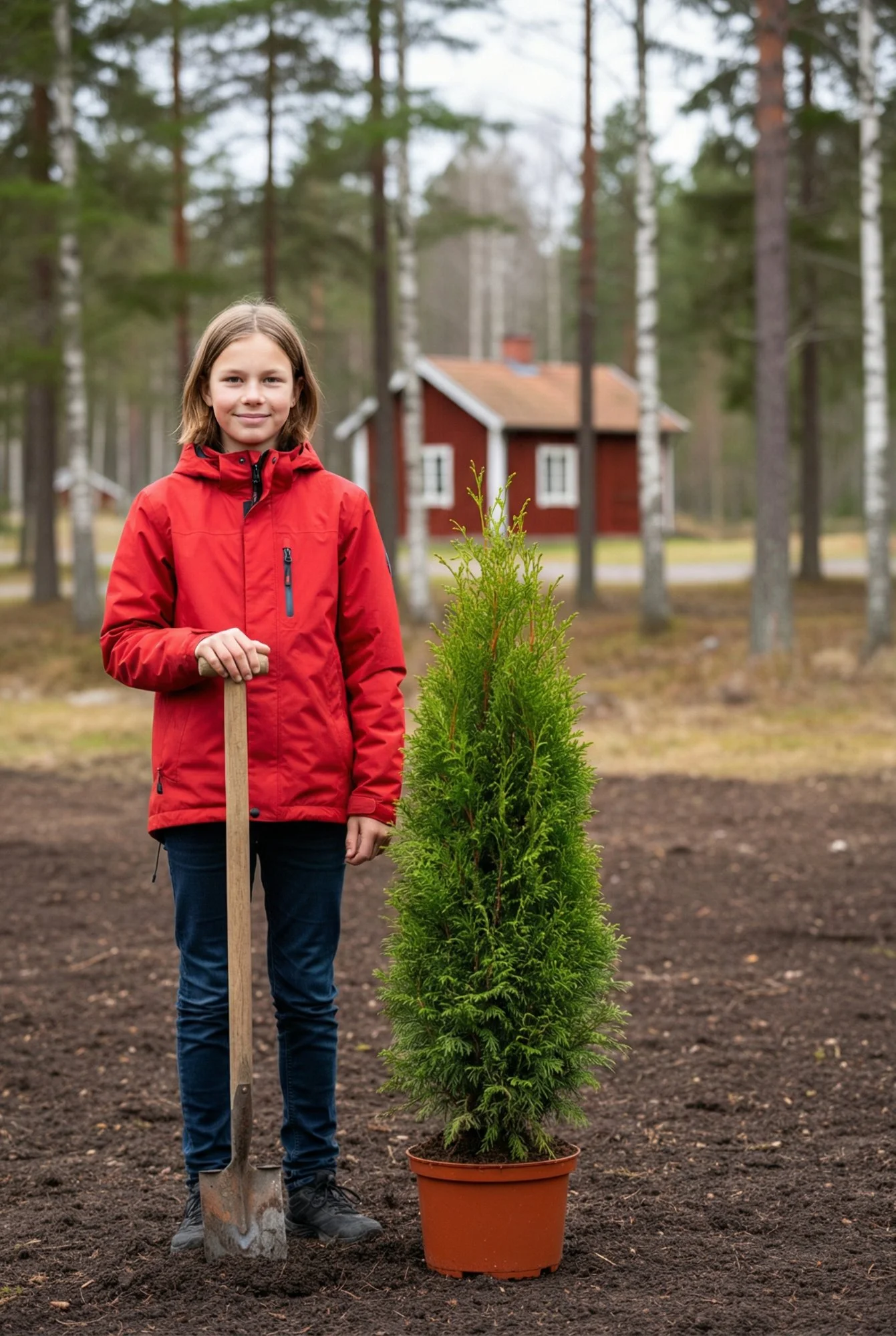 Jättetuja häck Genius Pack i kruka 100-140cm - Ger omedelbar insynsskydd