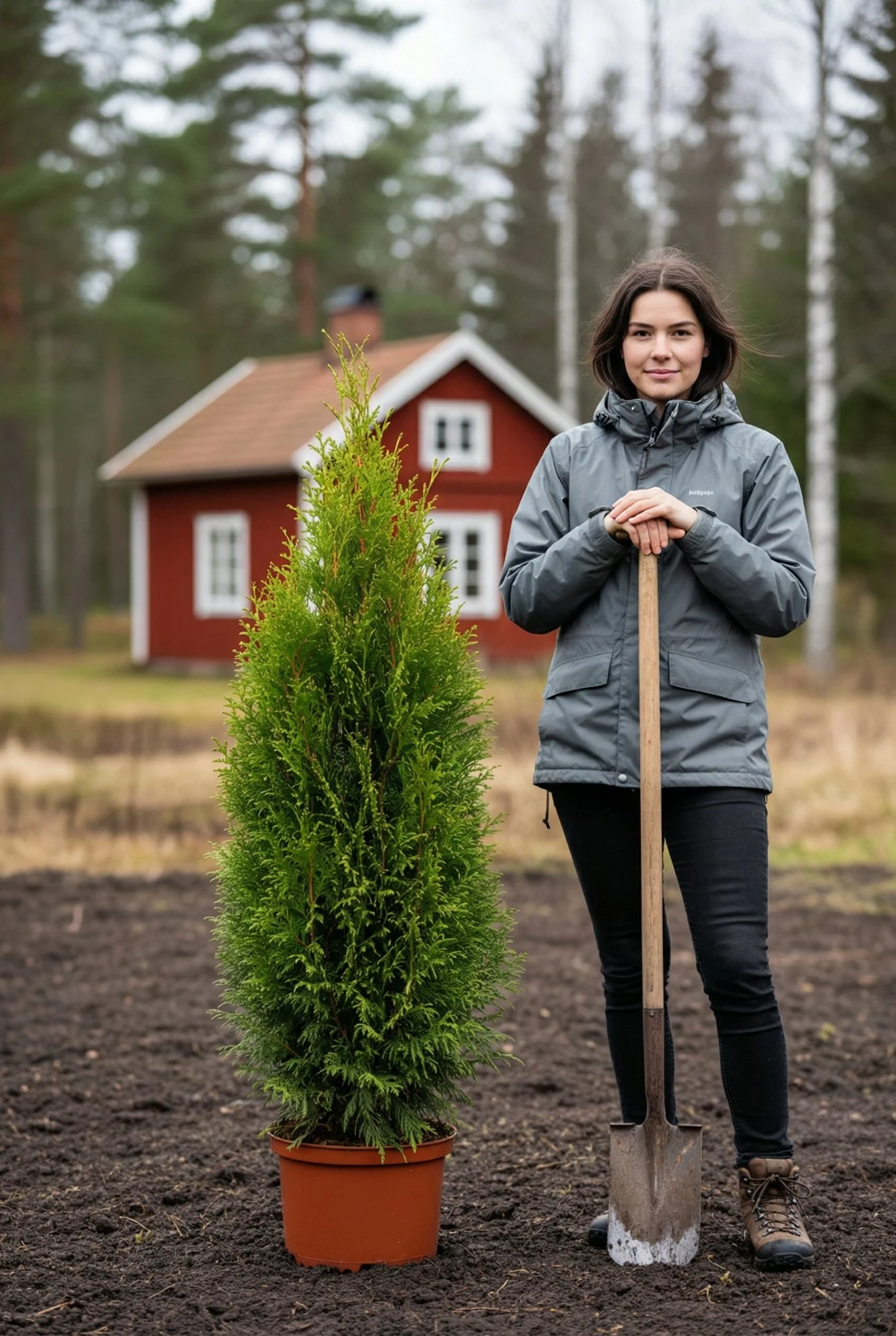 Jättetuja häck Genius Pack i kruka 140-180cm - Ger omedelbar insynsskydd