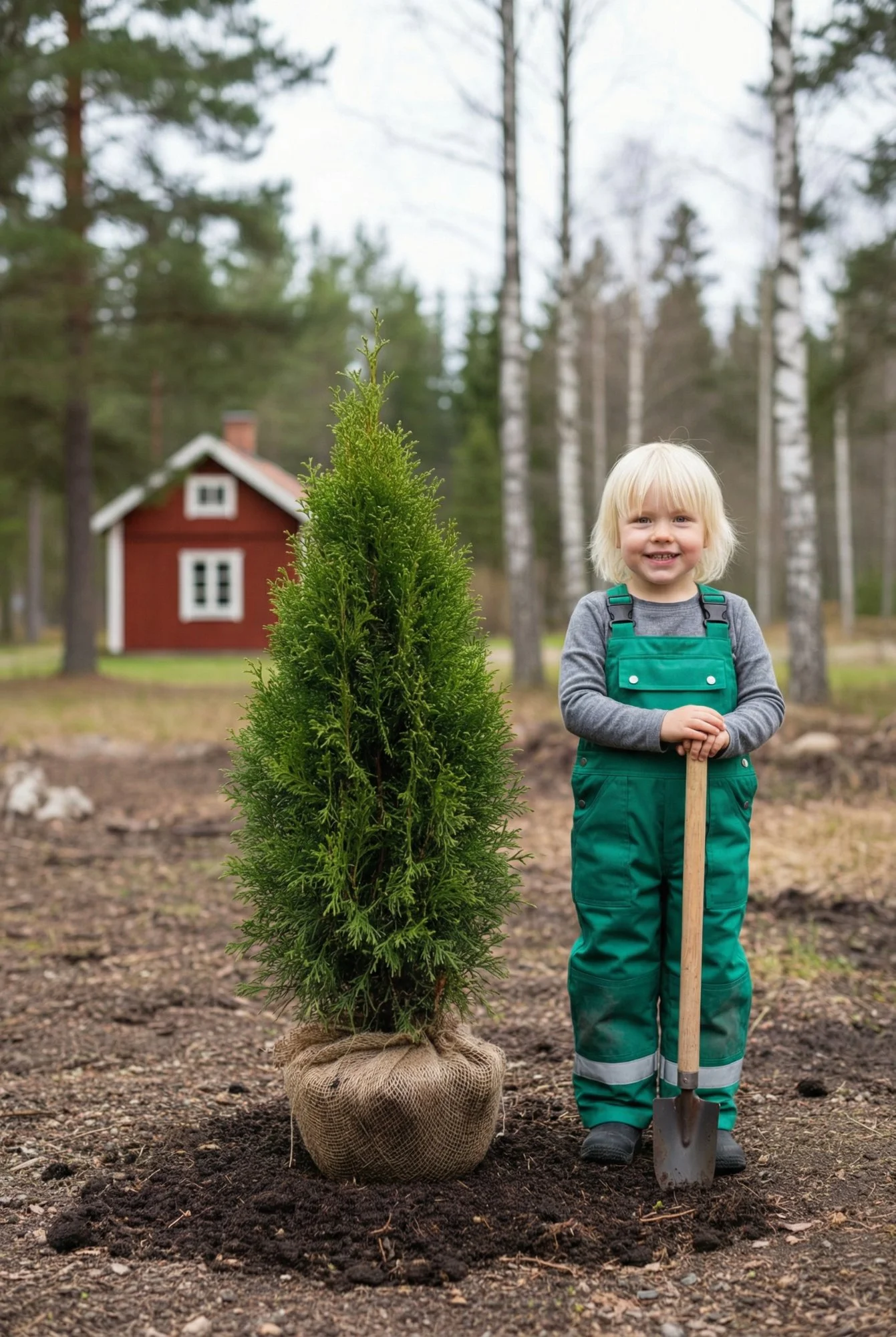 Thuja Smaragd häck Genius Pack med rotklump 60-100cm - Ger omedelbar insynsskydd
